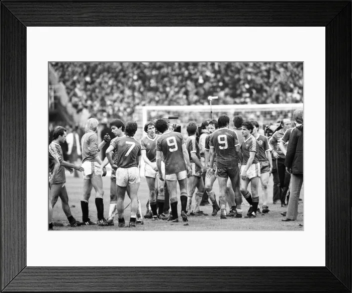 Framed Print : Brighton & Hove Albion v Manchester United FA Cup Final at Wembley Stadium Framed Print : Brighton & Hove Albion v Manchester United FA Cup Final at Wembley Stadium