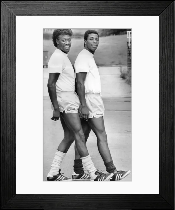 Framed Print : Dave Bennett (left) and Lloyd McGrath, Coventry City footballers Framed Print : Dave Bennett (left) and Lloyd McGrath, Coventry City footballers