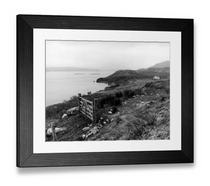 Framed Print : A view over Loch Ewe, which was a potential site in 1992 for a Super Quarry