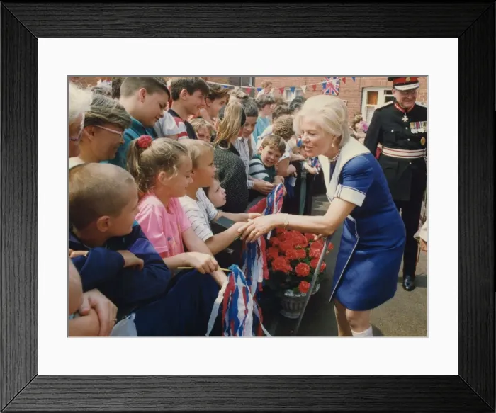 Framed Print : Prince Edward of Kent - The Duke and Duchess of Kent North East Royal Visits