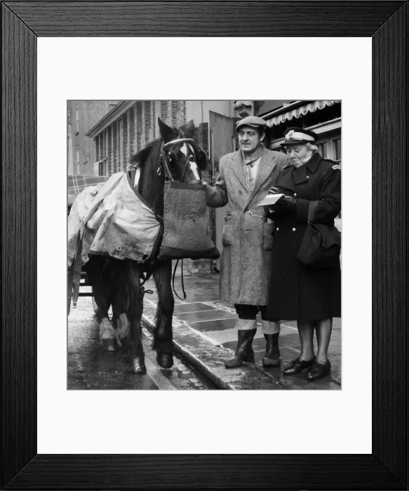 Framed Print : Steptoe and Son television programme 1967