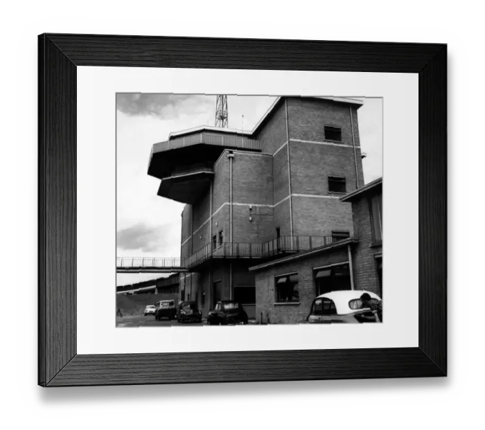 Framed Print : The marshalling yard control tower at Tyne marshalling yard, Lamesley on 21st June 1963