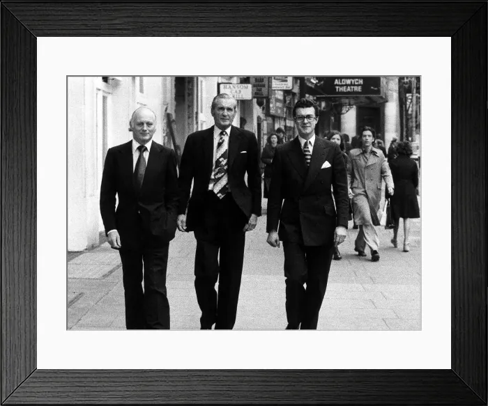Framed Print : Lord Montagu of Beaulieu with Marquess of Bath 1975 (Longleat House