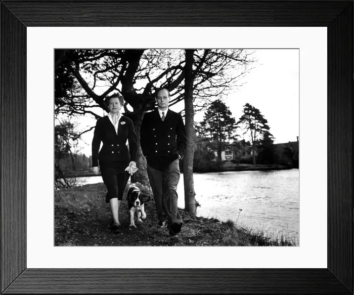 Framed Print : Lord Montagu of Beaulieu with his sister in 1954, Elizabeth Douglas- Scott-Montagu Framed Print : Lord Montagu of Beaulieu with his sister in 1954, Elizabeth Douglas- Scott-Montagu