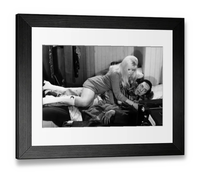Framed Print : Harry H Corbett and Diana Dors in the 1973 film Steptoe and Son Ride Again 1973
