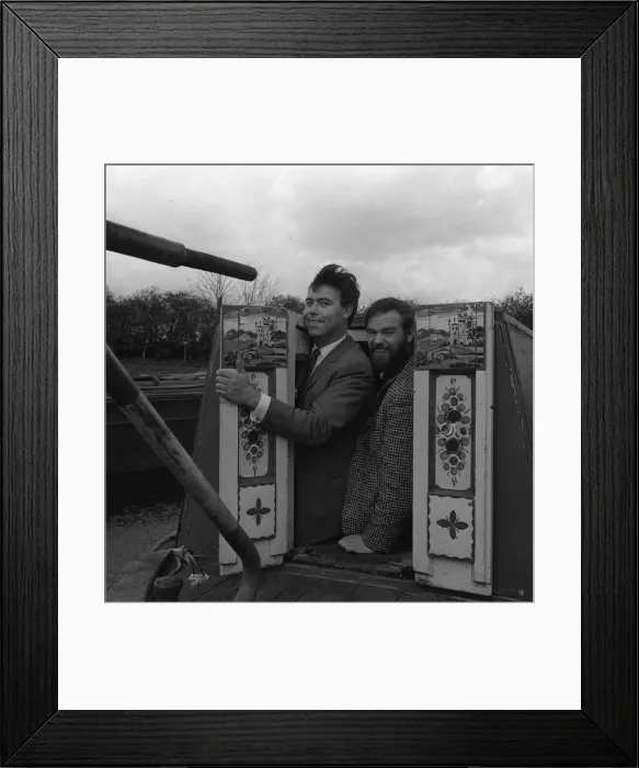 Framed Print : Ray Galton and Alan Simpson, April 1964 the comedy writing partnership that brought us