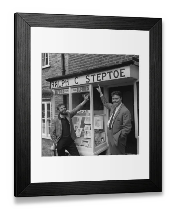 Framed Print : Ray Galton and Alan Simpson, April 1964 the writing partnership that brought us