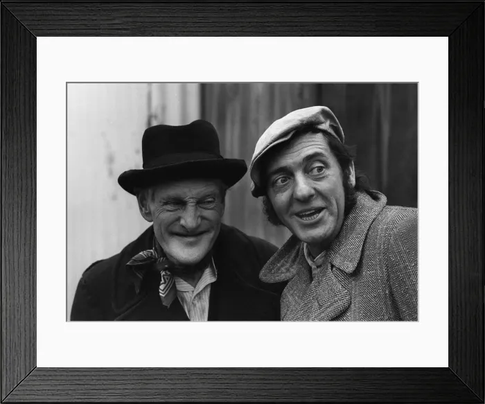 Framed Print : Steptoe and Son television programme comedy 1970 Actors Harry H Corbett as Harold Framed Print : Steptoe and Son television programme comedy 1970 Actors Harry H Corbett as Harold