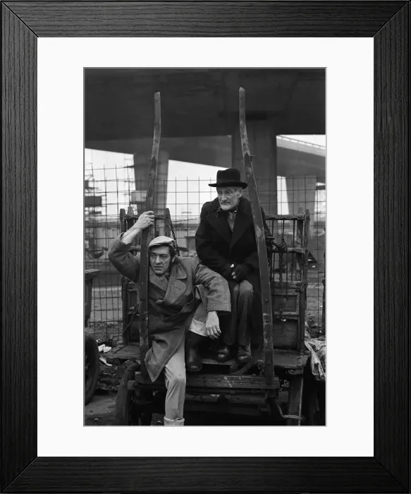 Framed Print : Steptoe and Son television programme comedy 1970 Actors Harry H Corbett as Harold Framed Print : Steptoe and Son television programme comedy 1970 Actors Harry H Corbett as Harold