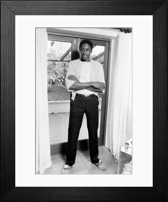Framed Print : John Fashanu, Norwich football player. 5th November 1981 Framed Print : John Fashanu, Norwich football player. 5th November 1981