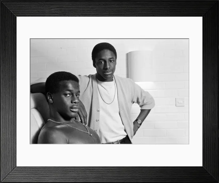 Framed Print : Justin Fashanu, Nottingham Forest Football Player, on the treatment table
