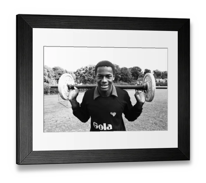 Framed Print : Justin Fashanu, Norwich City Football Player, 2nd October 1980 Framed Print : Justin Fashanu, Norwich City Football Player, 2nd October 1980