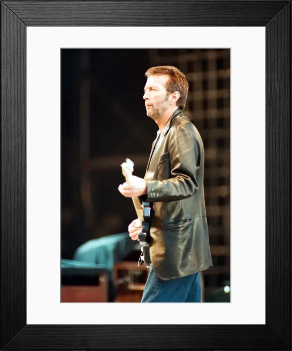Framed Print : Eric Clapton on stage at Masters of Music Benefit Concert, Hyde Park, London Framed Print : Eric Clapton on stage at Masters of Music Benefit Concert, Hyde Park, London