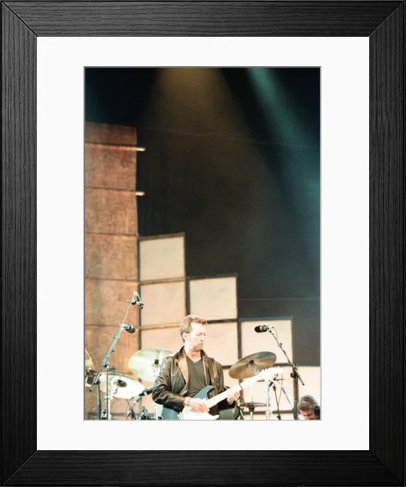Framed Print : Eric Clapton on stage at Masters of Music Benefit Concert, Hyde Park, London Framed Print : Eric Clapton on stage at Masters of Music Benefit Concert, Hyde Park, London