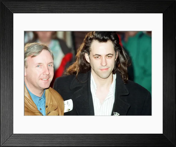 Framed Print : Music Artists gather for recording new version of Band Aid charity single Framed Print : Music Artists gather for recording new version of Band Aid charity single
