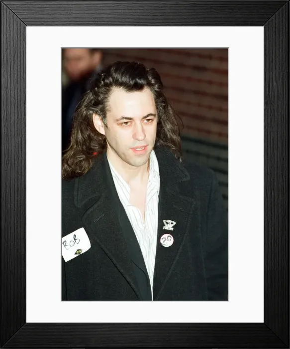 Framed Print : Music Artists gather for recording new version of Band Aid charity single