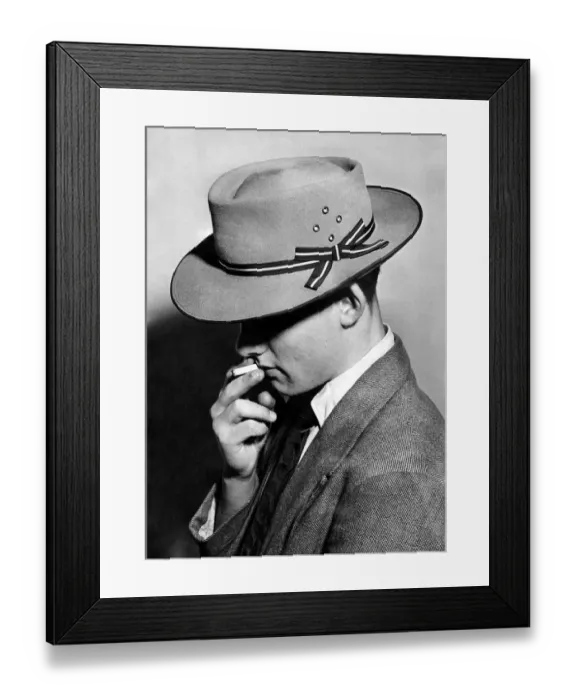 Framed Print : Clothing: Fashion Mens Wear Hats. Tito Burns'. March 1951 Framed Print : Clothing: Fashion Mens Wear Hats. Tito Burns'. March 1951