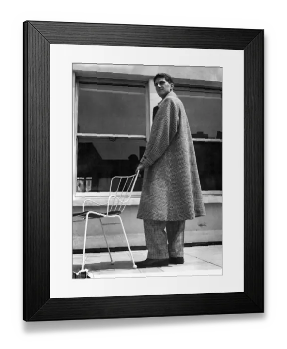Framed Print : Clothing: Fashion: Menswear: Coats. June 1953 Framed Print : Clothing: Fashion: Menswear: Coats. June 1953