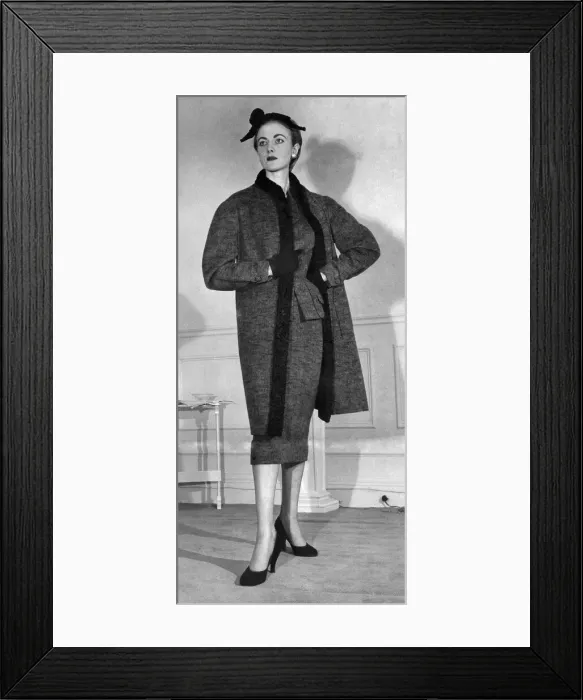 Framed Print : Clothing Fashion 1954. August 1954