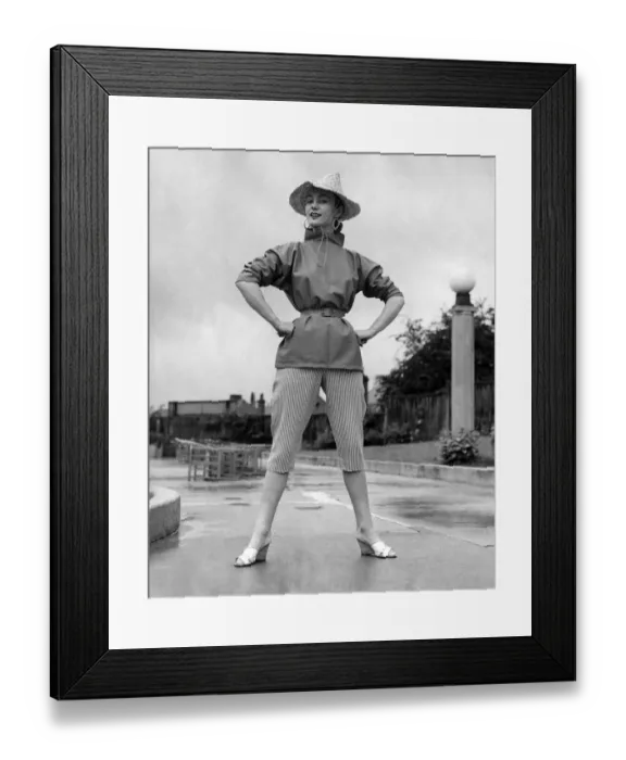 Framed Print : Clothing Fashion 1954. June 1954