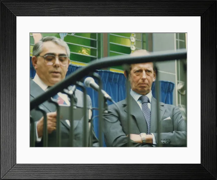 Framed Print : Prince Edward of Kent - The Duke and Duchess of Kent North East Royal Visits