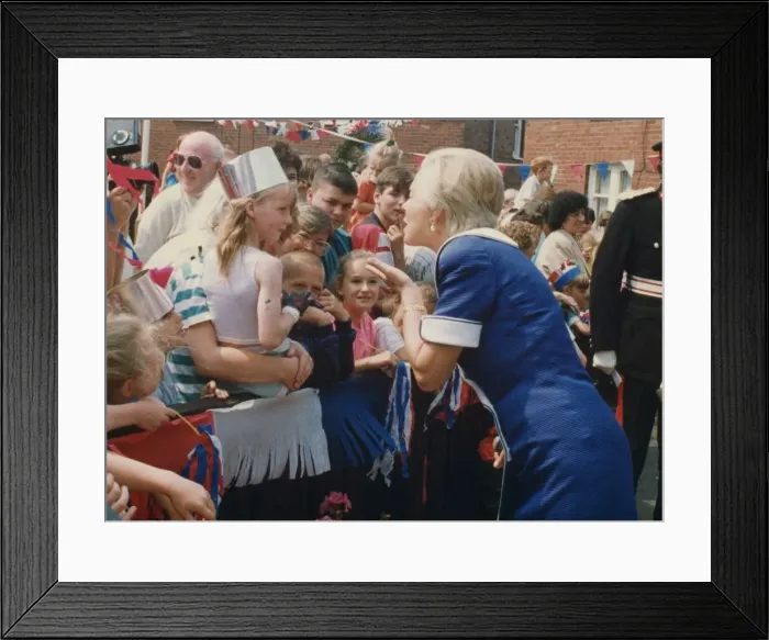 Framed Print : Prince Edward of Kent - The Duke and Duchess of Kent North East Royal Visits