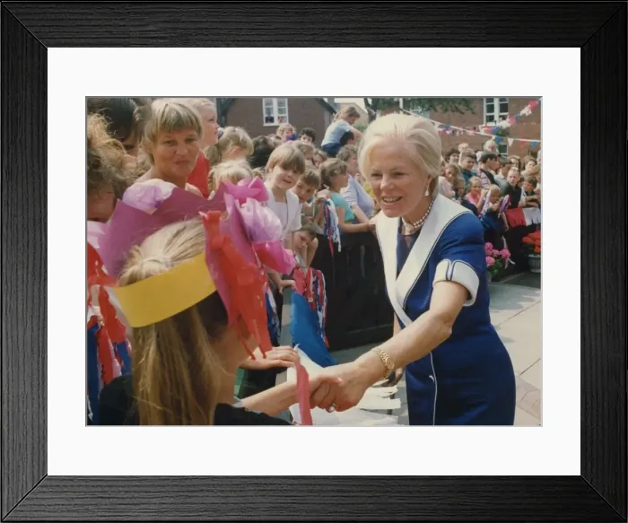 Framed Print : Prince Edward of Kent - The Duke and Duchess of Kent North East Royal Visits