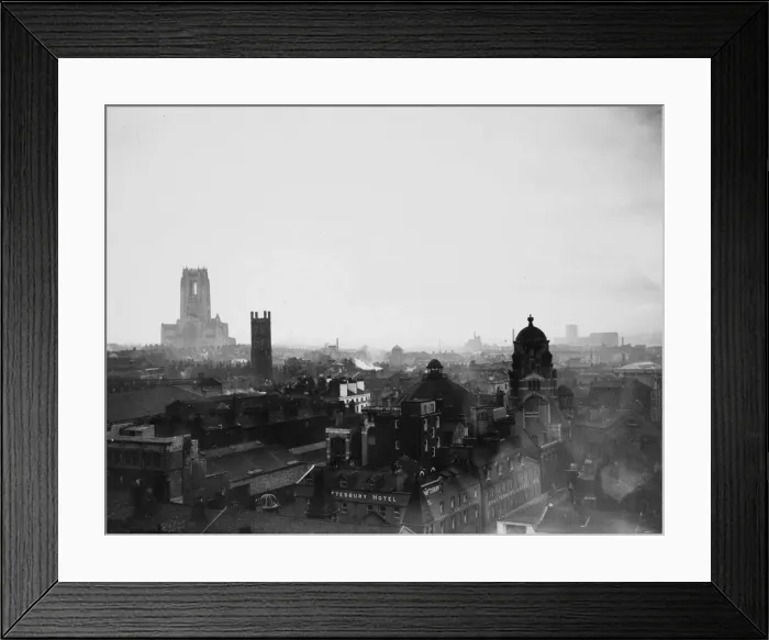 Framed Print : The Liverpool skyline with the Anglican Cathedral in the distance