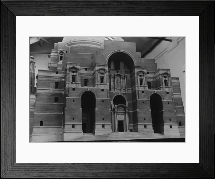 Framed Print : Model of the proposed Liverpool Metropolitian Cathedral, 8 December 1937 Framed Print : Model of the proposed Liverpool Metropolitian Cathedral, 8 December 1937
