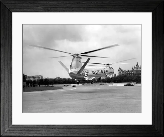 Framed Print : A Bristol 173 twin engine RAF evaluation helicopter