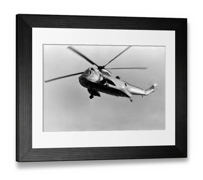Framed Print : A RAF search and rescue Westland Sea King helicopter. 23  /  10  /  1985