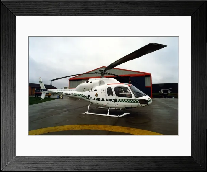 Framed Print : The Eurocopter AS350 Squirrel helicopter used by Northumbria Air Ambulance Framed Print : The Eurocopter AS350 Squirrel helicopter used by Northumbria Air Ambulance