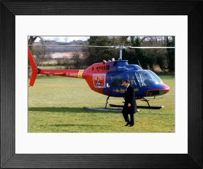 Framed Print : The Bell 206B Jet Ranger, operated by Glenair Helicopters Ltd Framed Print : The Bell 206B Jet Ranger, operated by Glenair Helicopters Ltd