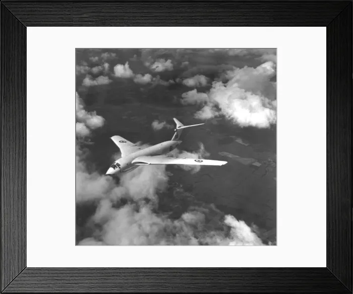 Framed Print : The RAFs Handley Page Victor jet powered V-bomber in flight