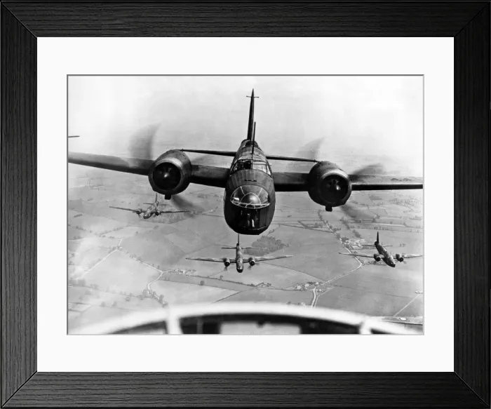 Framed Print : A squadron of RAF Vickers Wellington MK1 bomber s. Circa: 1939 Framed Print : A squadron of RAF Vickers Wellington MK1 bomber s. Circa: 1939