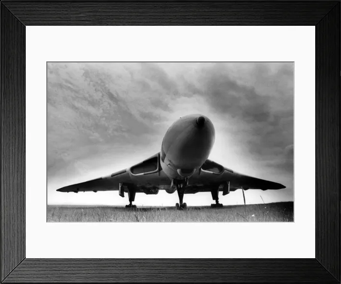 Framed Print : The RAF Avro Vulcan V-bomber at the North East Aircraft Museum. 20  /  06  /  1984