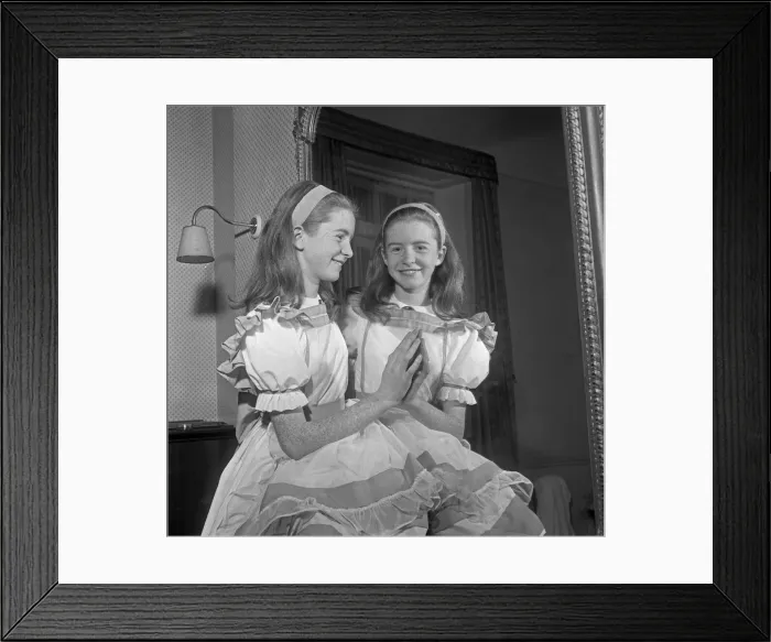Framed Print : Thirteen year old Jane Asher seen here in her costume for the title role in Framed Print : Thirteen year old Jane Asher seen here in her costume for the title role in