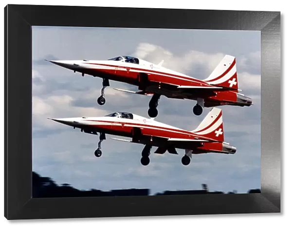 Northrop F-5E  /  F Tiger II aircraft of Patrouille Suisse aerobatic team of the Swiss Air