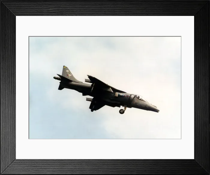 Framed Print : A RAF BAE Harrier II hovering at the Sunderland International Airshow Framed Print : A RAF BAE Harrier II hovering at the Sunderland International Airshow
