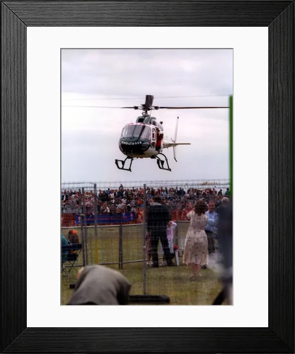 Framed Print : The Eurocopter AS350 Squirrel helicopter used by Northumbria Air Ambulance