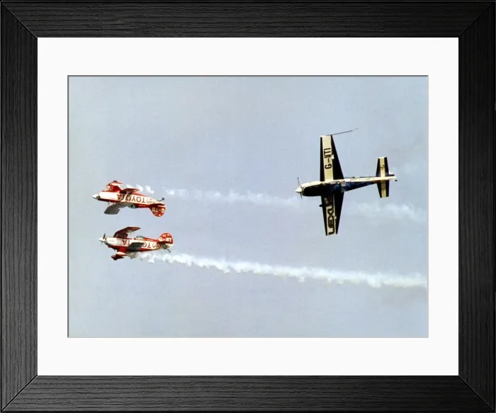 Framed Print : The Toyota / Lexus aerobatic display team go through their routine Framed Print : The Toyota / Lexus aerobatic display team go through their routine