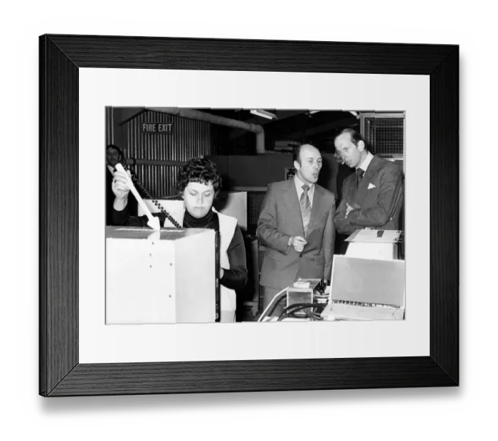 Framed Print : Prince Edward of Kent - The Duke and Duchess of Kent North East Royal Visits