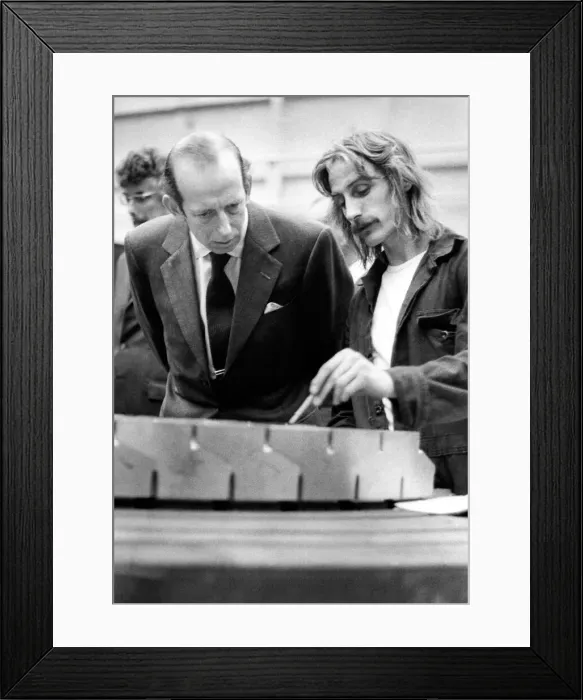 Framed Print : Prince Edward of Kent - The Duke and Duchess of Kent North East Royal Visits Framed Print : Prince Edward of Kent - The Duke and Duchess of Kent North East Royal Visits