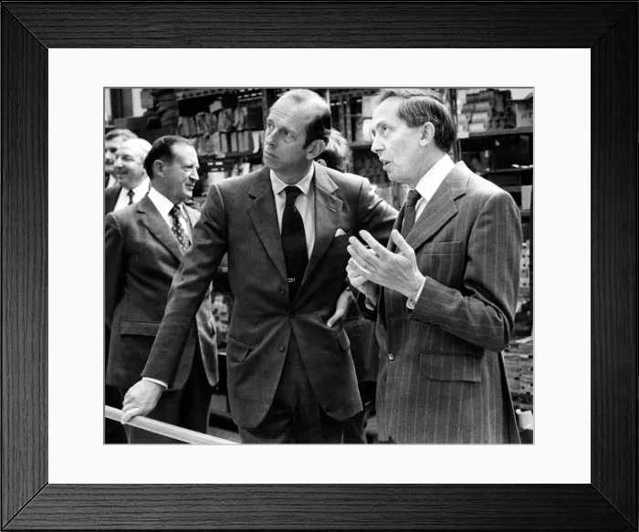 Framed Print : Prince Edward of Kent - The Duke and Duchess of Kent North East Royal Visits
