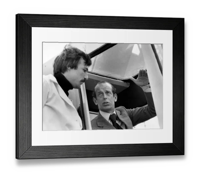 Framed Print : Prince Edward of Kent - The Duke and Duchess of Kent North East Royal Visits