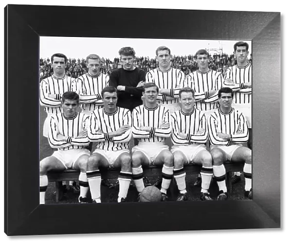 Dunfermline football team pose for a group photograph, 1965