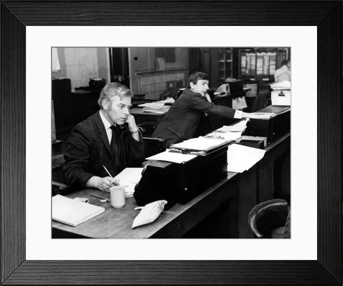 Framed Print : British Rail workers busy in the Control Room at Newcastle Central Station on 28th Framed Print : British Rail workers busy in the Control Room at Newcastle Central Station on 28th