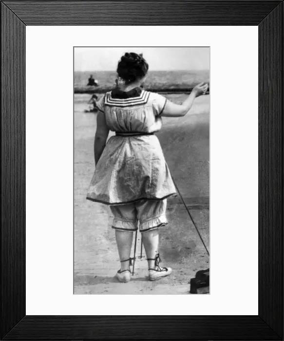Framed Print : Beach Fashion 1911 Framed Print : Beach Fashion 1911