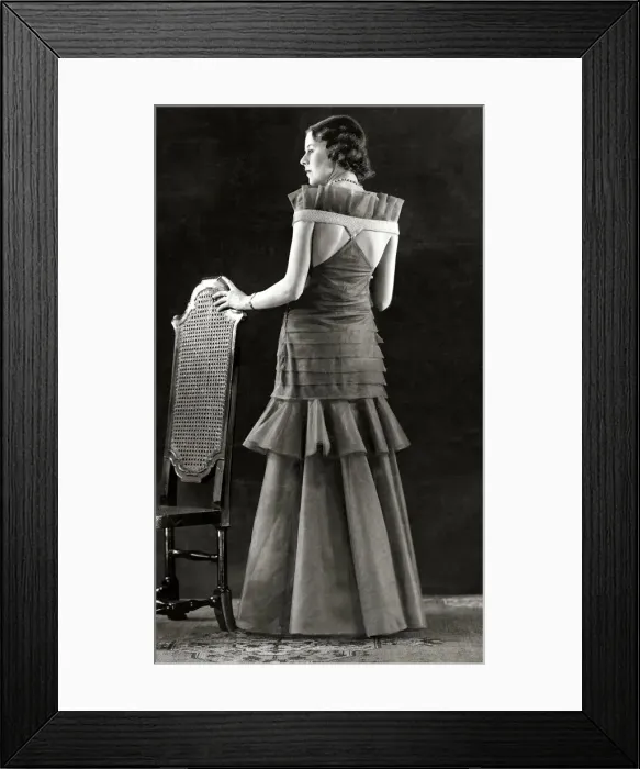 Framed Print : Fashion - Evening Gown - March 1931