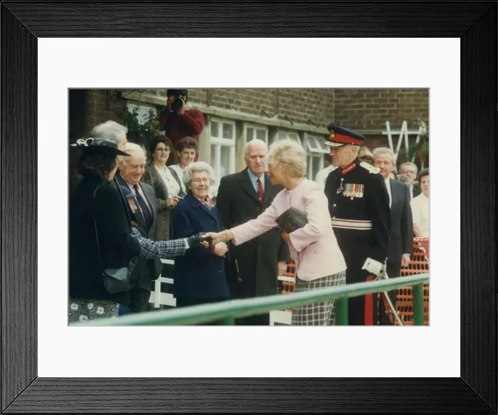 Framed Print : Prince Edward of Kent - The Duke and Duchess of Kent North East Royal Visits